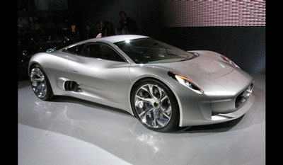 Jaguar C-X75 Concept 2010 - Plug-in electric car with Gas turbines propelled range extender.2
